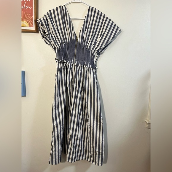 By Anthropologie V-Neck Zip-Front Midi Dress - Picture 5 of 7